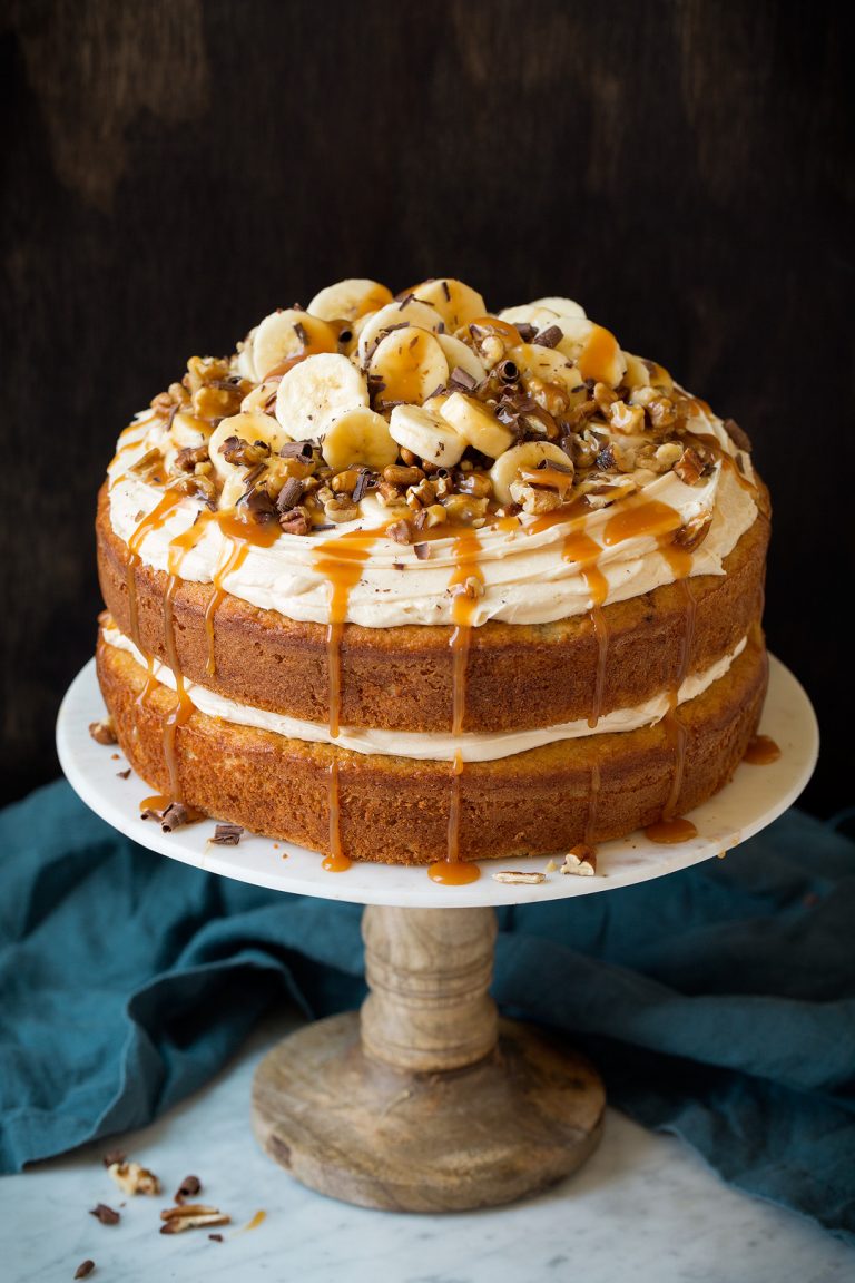 Banana Cake with Salted Caramel Frosting1