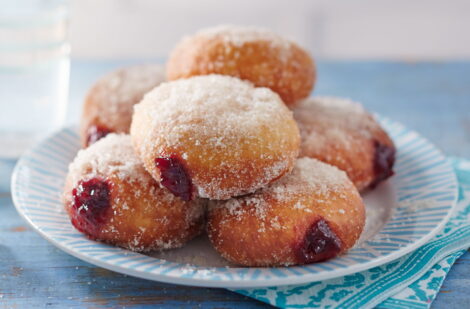 Black cherry doughnuts