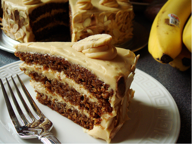 Butterscotch Banana Cake