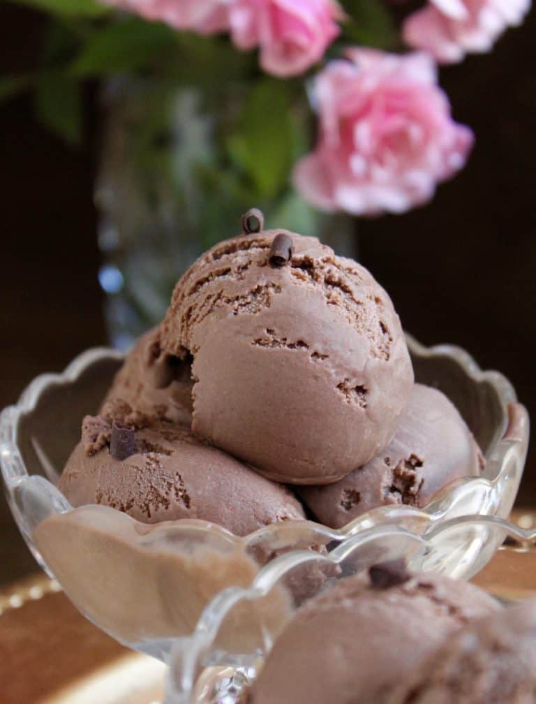 Dark Chocolate Custard Ice Cream