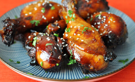 Grilled Honey Balsamic Chicken Drumsticks