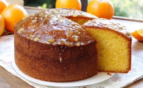 Orange Cake With Freshly Squeezed Orange Zest