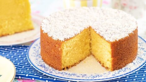 Sour Cream Coconut Pound Cake 4 coconut
