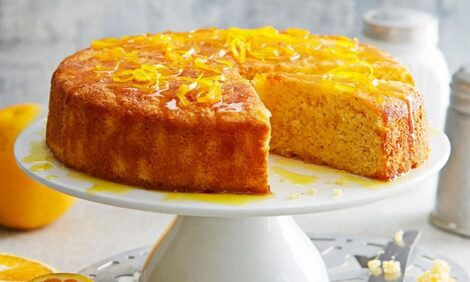 Orange and almond syrup cake