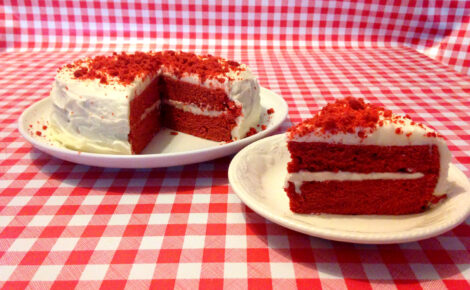 Red Bull Velvet Cake With Vodka Frosting