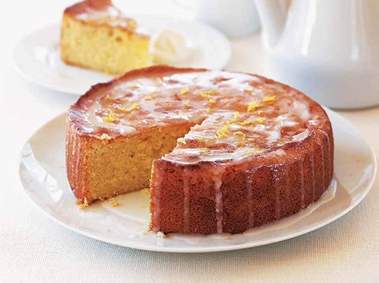 coconut and lemon syrup cake