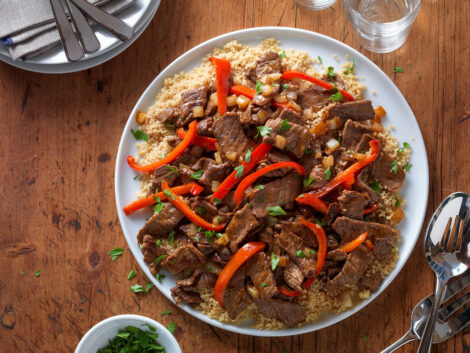 Beef Stir Fry with Couscous