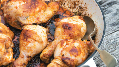 Braised chicken