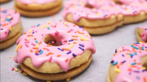 Doughnut Shortbread Cookies
