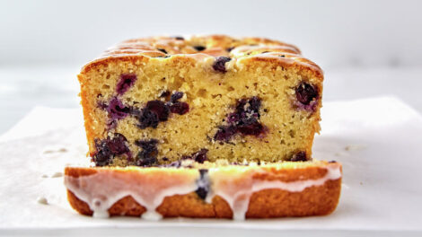 Glazed Lemon Blueberry Loaf