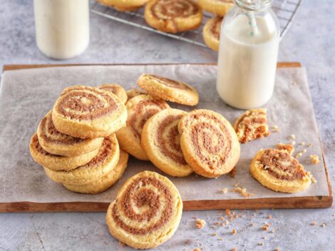 Mocha Pinwheel Cookies