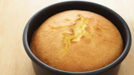 Eggless Golden Yellow Cake