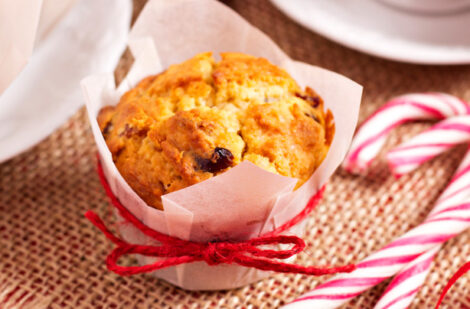 Festive spiced cranberry muffin recipe