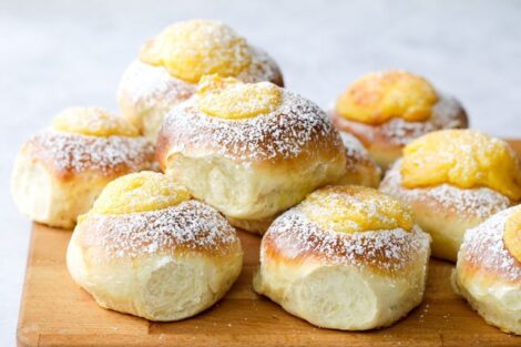 Old school custard buns