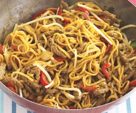 Beef singapore noodles