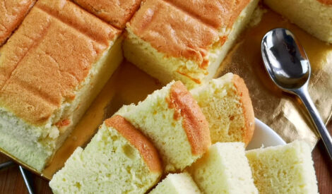 Japanese cottony and bouncy cake