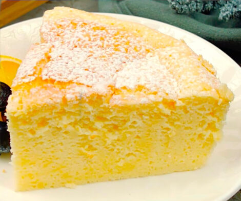 Lemon yogurt fluffy cake recipe
