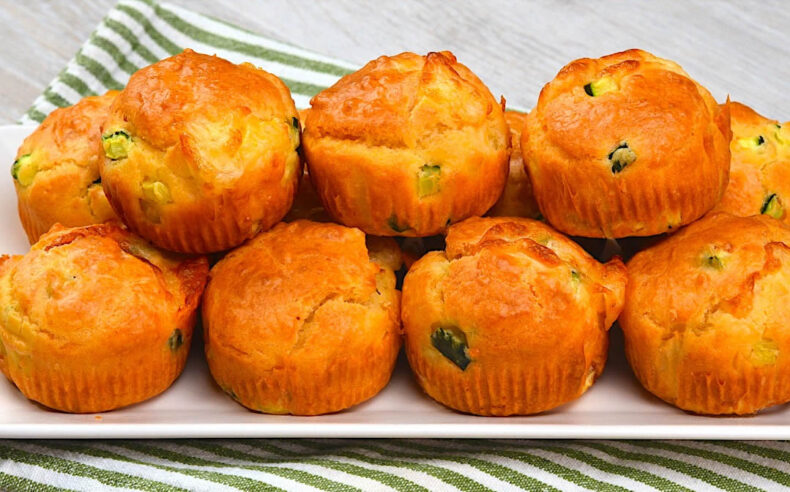Savory muffins with sausage and corn