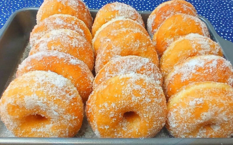 how to make Fried donuts with sugar recipe