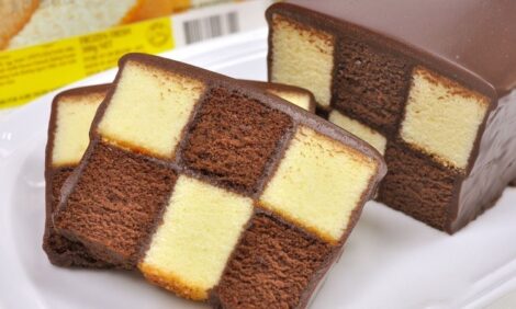 Chocolate Battenberg cake