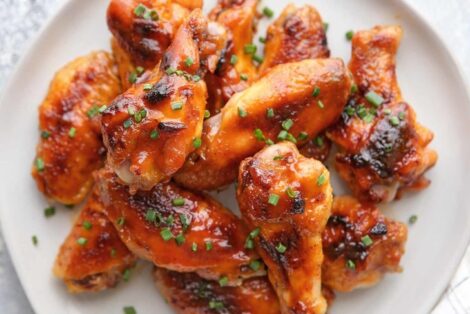 spicy maple baked chicken wings