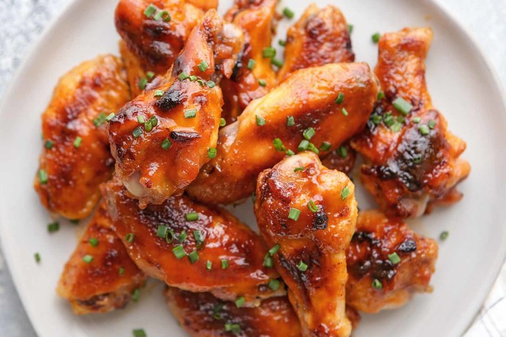 spicy maple baked chicken wings