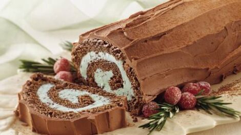 French silk ice cream roll