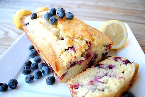 Blueberry lemon bread