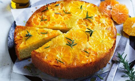 Olive oil cake with citrus and rosemary