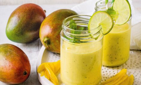 Lime and mango smoothie