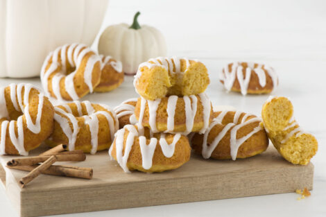 Pumpkin Spice Doughnuts With Buttermilk Glaze