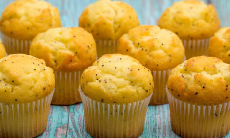 Orange and poppyseed muffins