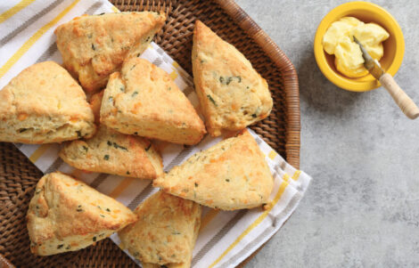 Potato Cheese Cornmeal Scones