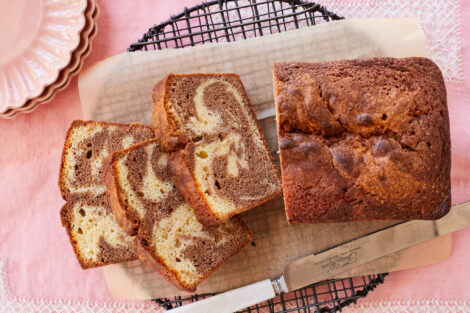 Simple Marble Pound Cake