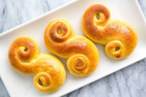 Swedish saffron buns