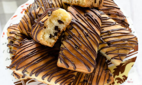 soft and delicious chocolate drizzled biscuits