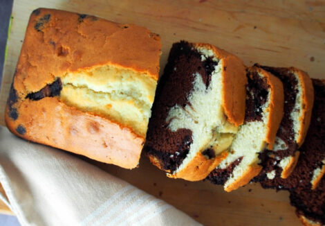 chocolate ombre pound cake