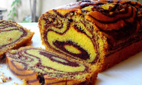 Chocolate and Vanilla Marble Loaf Cake