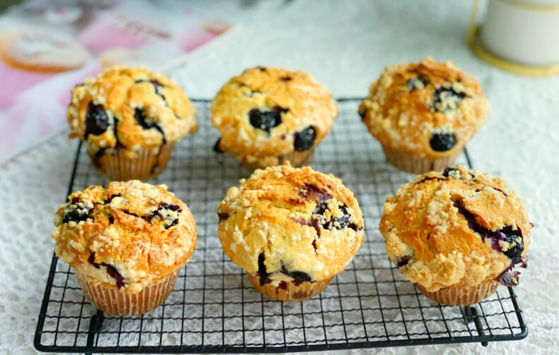 Crispy Afro Blueberry Muffins