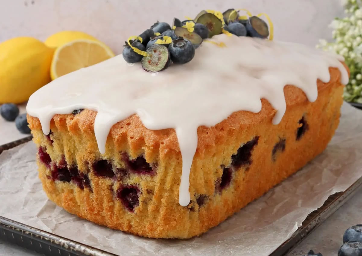 Recipe For Lemon & Blueberry Loaf Cake