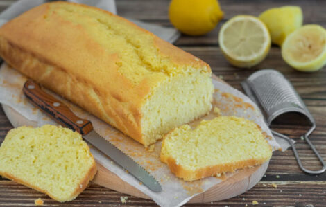 Butterless lemon plumcake