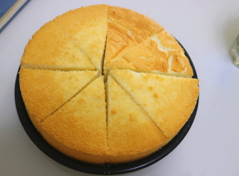 Eight inch chiffon cake