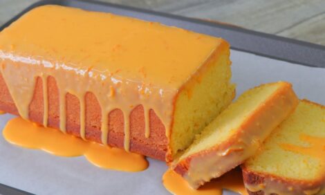 Orange Cake with Orange Buttercream Glaze