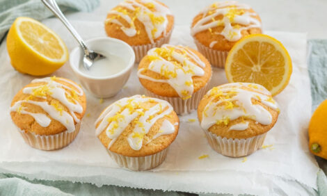 Fresh lemon muffins