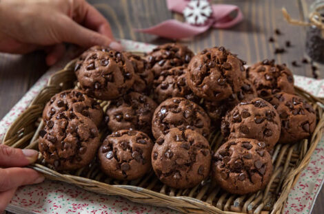 Soft chocolate biscuits