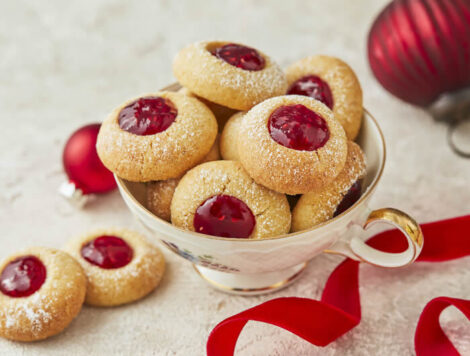 crispy jam cookies