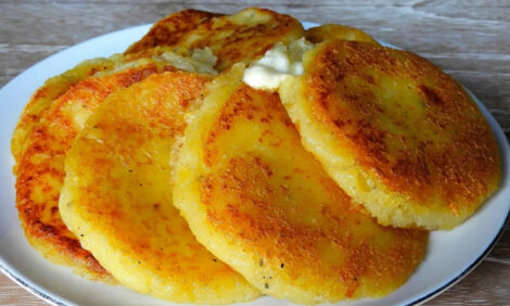 Potato mozzarella pancakes