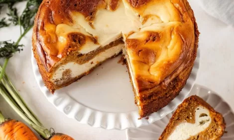 Carrot zebra cheesecake