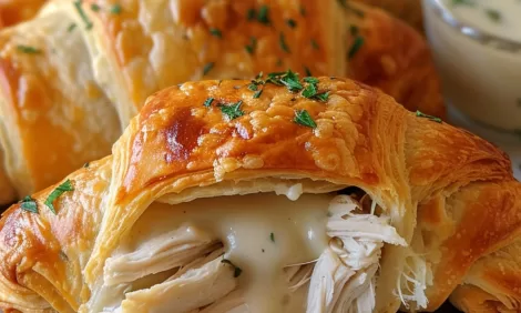 Chicken Stuffed Crescent Rolls