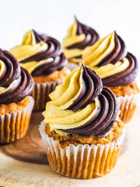 Chocolate Pumpkin Cupcakes